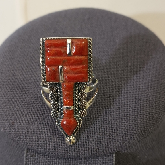 CORAL ELONGATED RING - Picture 7 of 8